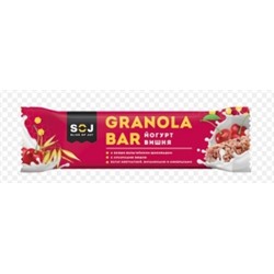 Злаковый батончик Granola Bar со вкусом йогурта и вишни  фас. 0,040кг*20шт Содж