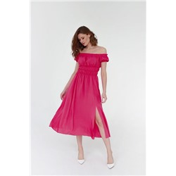 Платье  AURA of the day артикул 3090 ярко-розовый