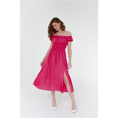 Платье  AURA of the day артикул 3090 ярко-розовый