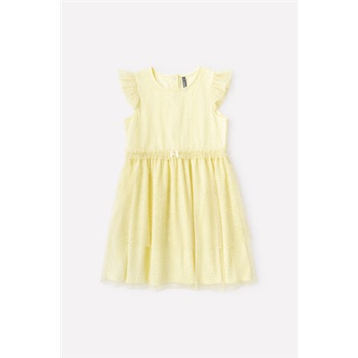 Платье  для девочки  КР 5741/бледно-лимонный к329