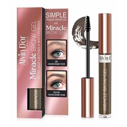 Alvin D`or EG-02 Гель для бровей фиксирующий, водостойкий  тон 03 тон gold brown Miracle Brow Gel