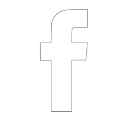 Форма "Facebook logo", 11 см