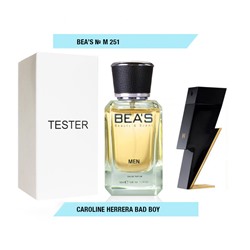 Тестер Beas Carolina Herrera Bad Boy for men 50 ml арт. M 251 (без коробки)