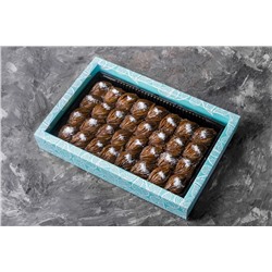 Пахлава "Мидия" шоколадная, с начинкой из дробленого грецкого ореха и нежным каймаком, 2000 г