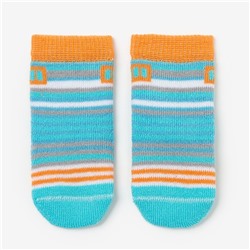 Носки детские махровые, цвет светло-бирюзовый, размер 9-10