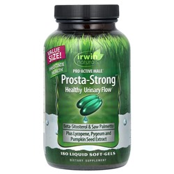 Irwin Naturals, Prosta-Strong, здоровье простаты и мочевыделительной системы, 180 желатиновых капсул