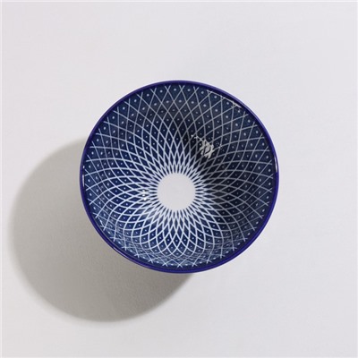 Миска керамическая Доляна «Бодом», 150 мл, d=9,5 см, цвет синий