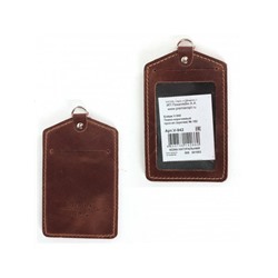 Футляр для карточек (бейдж)  Premier-V-942 натуральная кожа коричневый тем пулл-ап (152)  228960