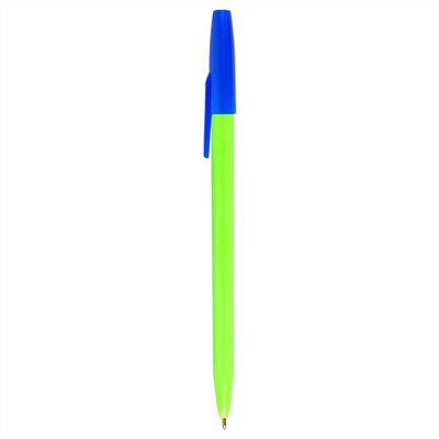 Ручка шариквая ,синий 0,7 мм ,чернила на масляной основе , ассорти шестигранный корпус  Стамм