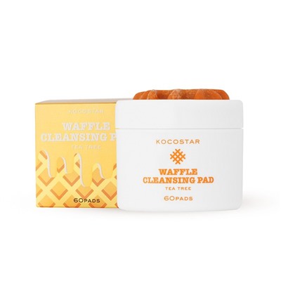 Диски для лица Kocostar Waffle Cleansing Pad, с экстрактом чайного дерева, очищающие