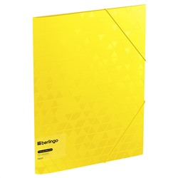 Папка на резинке Berlingo "Neon" А4, 600мкм, желты