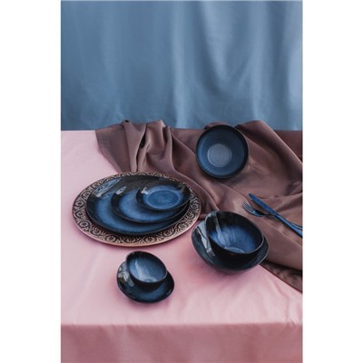 Тарелка обеденная Sapphire, d=27 см, цвет синий