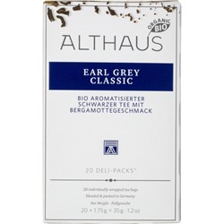 Чай черный в пакетиках Althaus Bio Earl Grey Classic 20пакx1,75гр