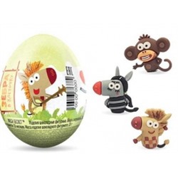 Мега секрет Зебра в клеточку шоколад.яйцо с игрушкой фас. 0.020 кг*24 шт Сладкая сказка НОВИНКА!!!