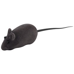 Игрушка-пищалка для кошек "Мышка". Размер 13х2х3 см. 3цв