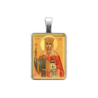ALE322 Нательная иконка Святая царица Тамара