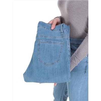 D1006 BLUE Джинсы женские DENIM (75% хлопок, 22% полиэстер 3% спандекс)