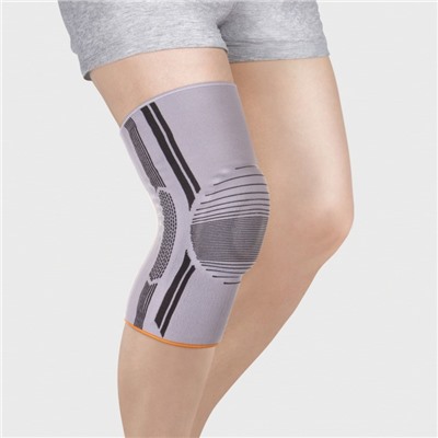 Бандаж на коленный сустав эластичный с двумя спиральными ребрами жесткости Ttoman KS-E01
