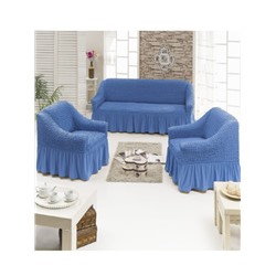 Чехол для мебели 3 предм, голубой (голубой)