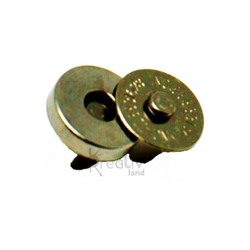 Кнопка магнитная для сумок с усиками/ набор СSC 7шт/ цв.бронза/ диам.14мм/ фас.1уп.