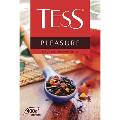 Чай Tess Pleasure листовой черный с добавками,400г 1502-10