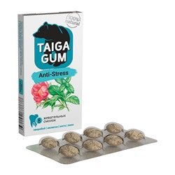 Смолка жевательная TAIGA GUM “Anti-Stress” без сахара 6,4гр.