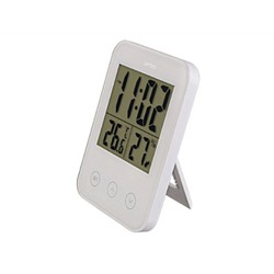 Perfeo Часы-метеостанция "Touch", белый, (PF-S681) время, температура, влажность