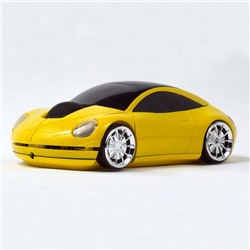 Мышь "Porsche 911" оптическая желтая машина USB