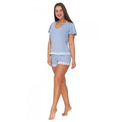 Пижама женская, модель 10, нежно-голубой (вискоза)