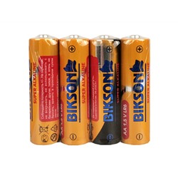 Батарейка BIKSON LR6-4S, АА, 1,5V, 4шт, арт. BN0502-LR6-4S, алкалиновая  (цена за 1 шт.)