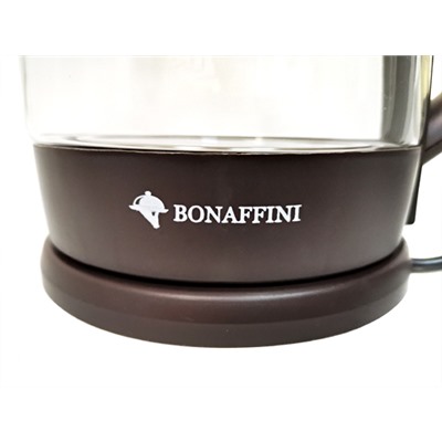 Чайник электрический Bonaffini ELK-0012 (2л, 1500 Вт. стекло) кофе