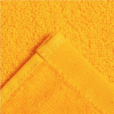 Полотенце махровое с бордюром Пчёлы, цвет оранжевый 30х60см 340г/м 100% хлопок