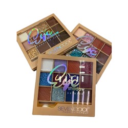 Тени для век Seven Cool Eyeshadow 12 цветов (ряд 3шт)