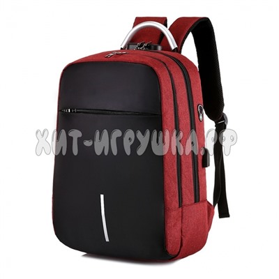 Рюкзак подростковый с USB и с кодовым замком 1809, 1809, 1809-blue, 1809-red, 1809-black, 1809-grey