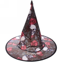 Карнавальная шляпа Roses and Bones 38*30 см (Serpantin)