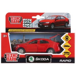 Модель SB-18-22-SR-N(R)-WB SKODA Rapid красная Технопарк  в коробке в Самаре