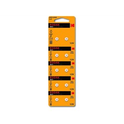 Батарейка Kodak AG5 (393) LR754, LR48 [KAG5-10] MAX Button Cell (100/1000/80000) (цена за 1 шт.)