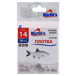 Крючок Marlin's ПЛОТВА 2770 NI №14 уn.10 шт.