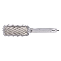 _ Olivia garden expert care rectangular nylon bristles silver s (х)