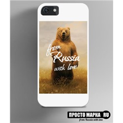 Чехол на iPhone с медведем - Из России с любовью