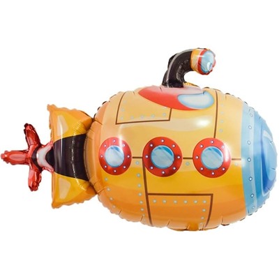 Шар Фигура, Подводная лодка, Оранжевый (в упаковке)