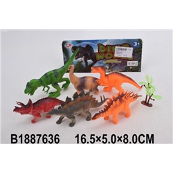 Набор динозавров 6шт. в пакете (998P-22, 1887636)
