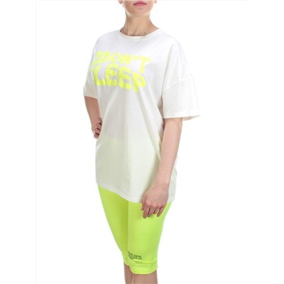 KD-862 WHITE/LIGHTGREEN Костюм-двойка женский 7986 TREND