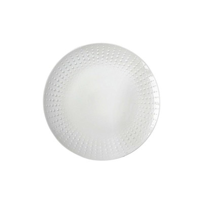 Тарелка закусочная 21см (белый) "Drops" без инд.упаковки.