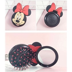 20%SALE! Массажная складная расческа Disney Minnie Mouse с зеркалом,1 шт.