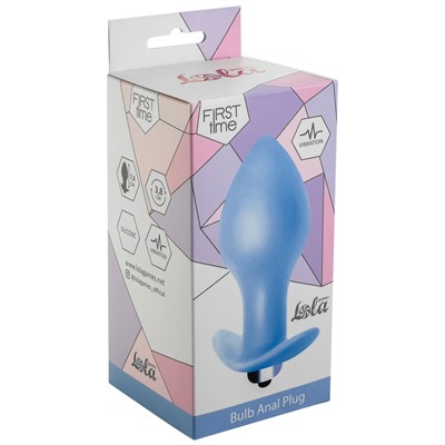 Анальная пробка с вибрацией Bulb Anal Plug Blue (Батарейки ААА) 5006-02lola