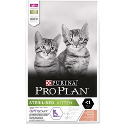 Pro Plan Kitten Sterilised для стерилизованных котят, с лососем