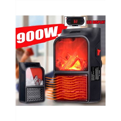 Портативный обогреватель с имитацией камина FLAME HEATER