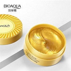Гидрогелевые патчи для глаз Bioaqua  Golden Eye Luxe Eye Mask с частицами золота