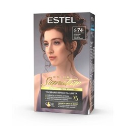 ESTEL COLOR Signature Крем-гель краска для волос тон 6/74 Парижские каштаны